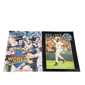 Vintage Blue Jays Souvenir Books World Series Lot 2 1992 and 1993 Toronto Canada
